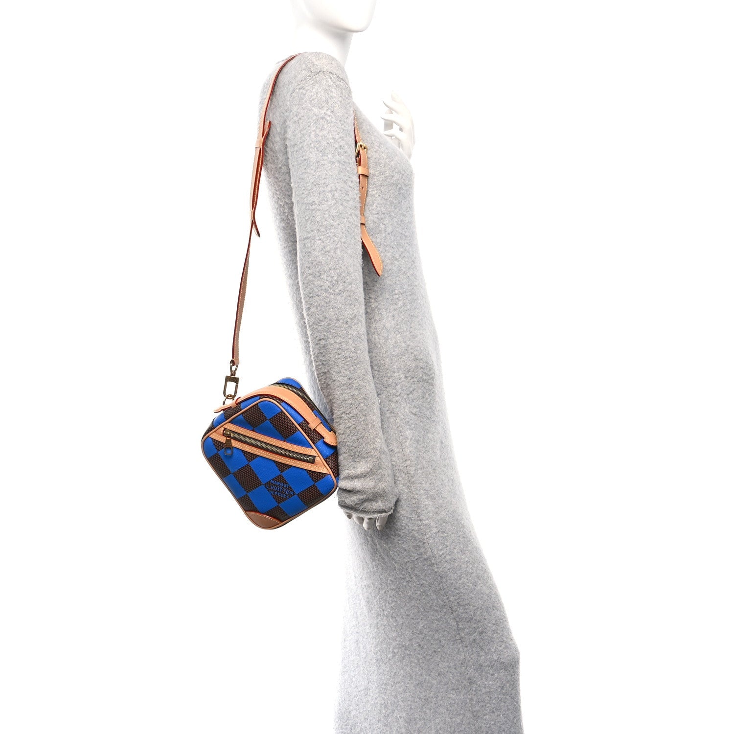 Louis Vuitton Damier Pop Chess Messenger Blue