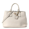 Prada Vitello Daino Tote Talco