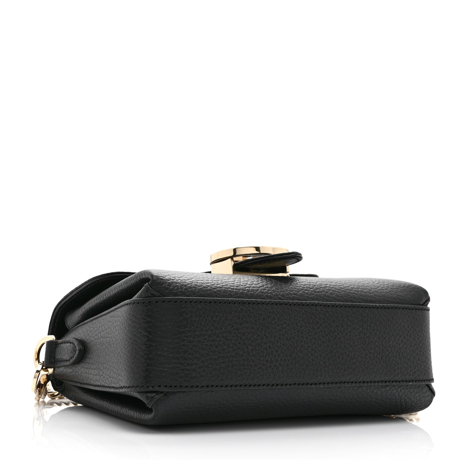 Gucci Dollar Calfskin Interlocking G Crossbody Bag Black