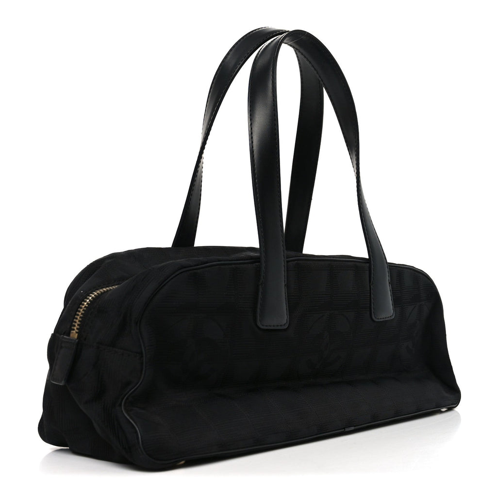 Chanel Nylon Travel Bowler Black