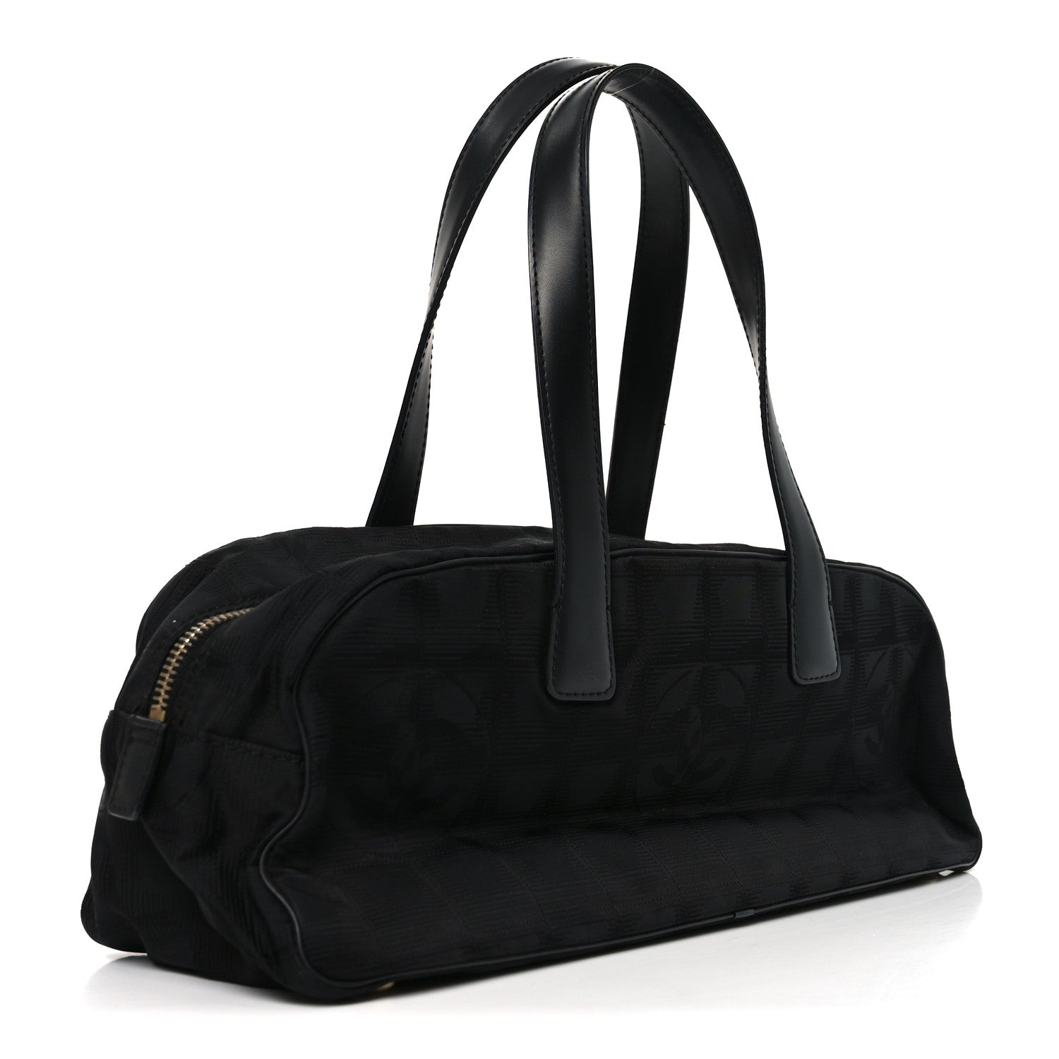 Chanel Nylon Travel Bowler Black
