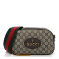 Gucci GG Supreme Monogram Web Neo Vintage Shoulder Bag Beige New Acero Crop