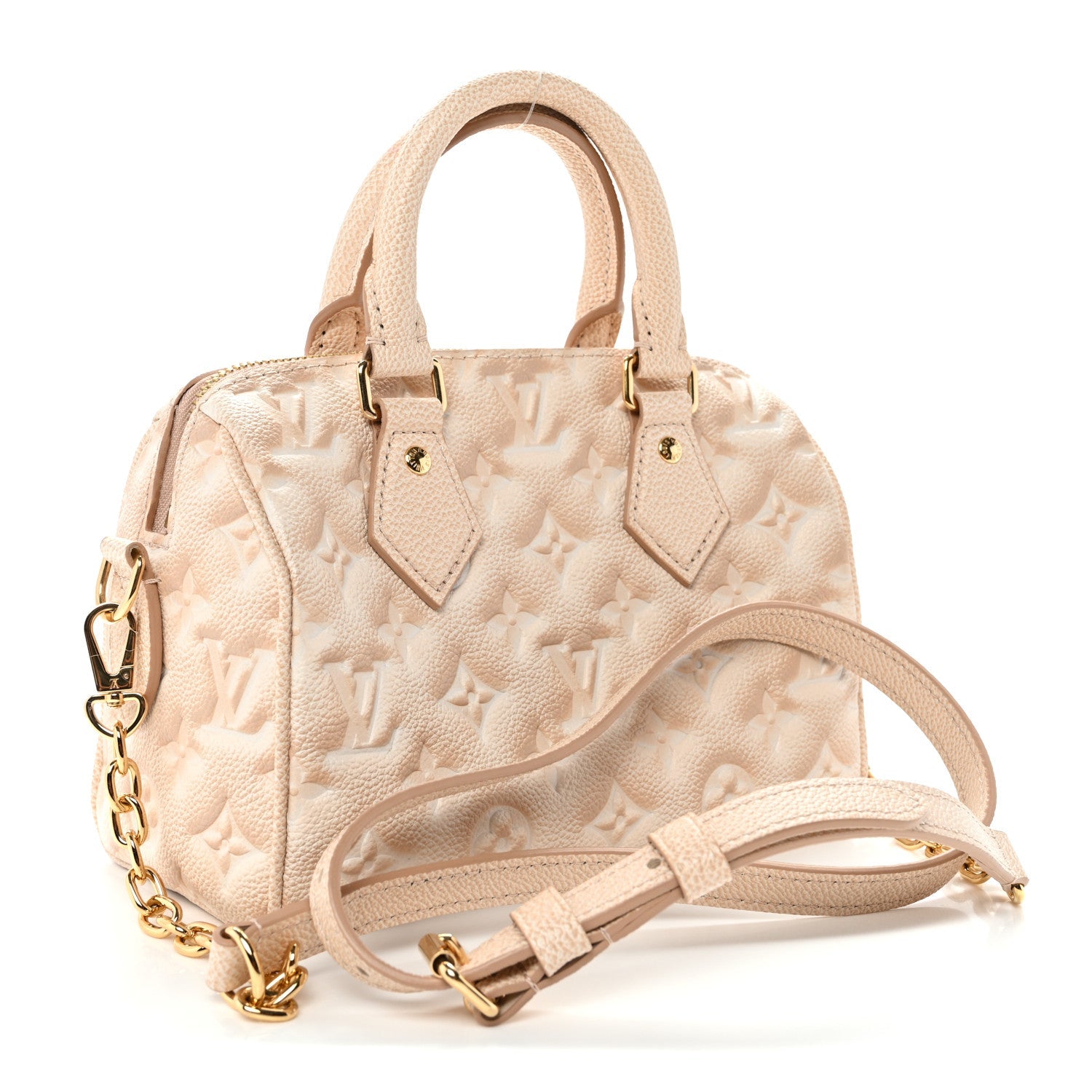 Louis Vuitton Empreinte Monogram Summer Stardust Speedy Bandouliere 20 Beige Clair