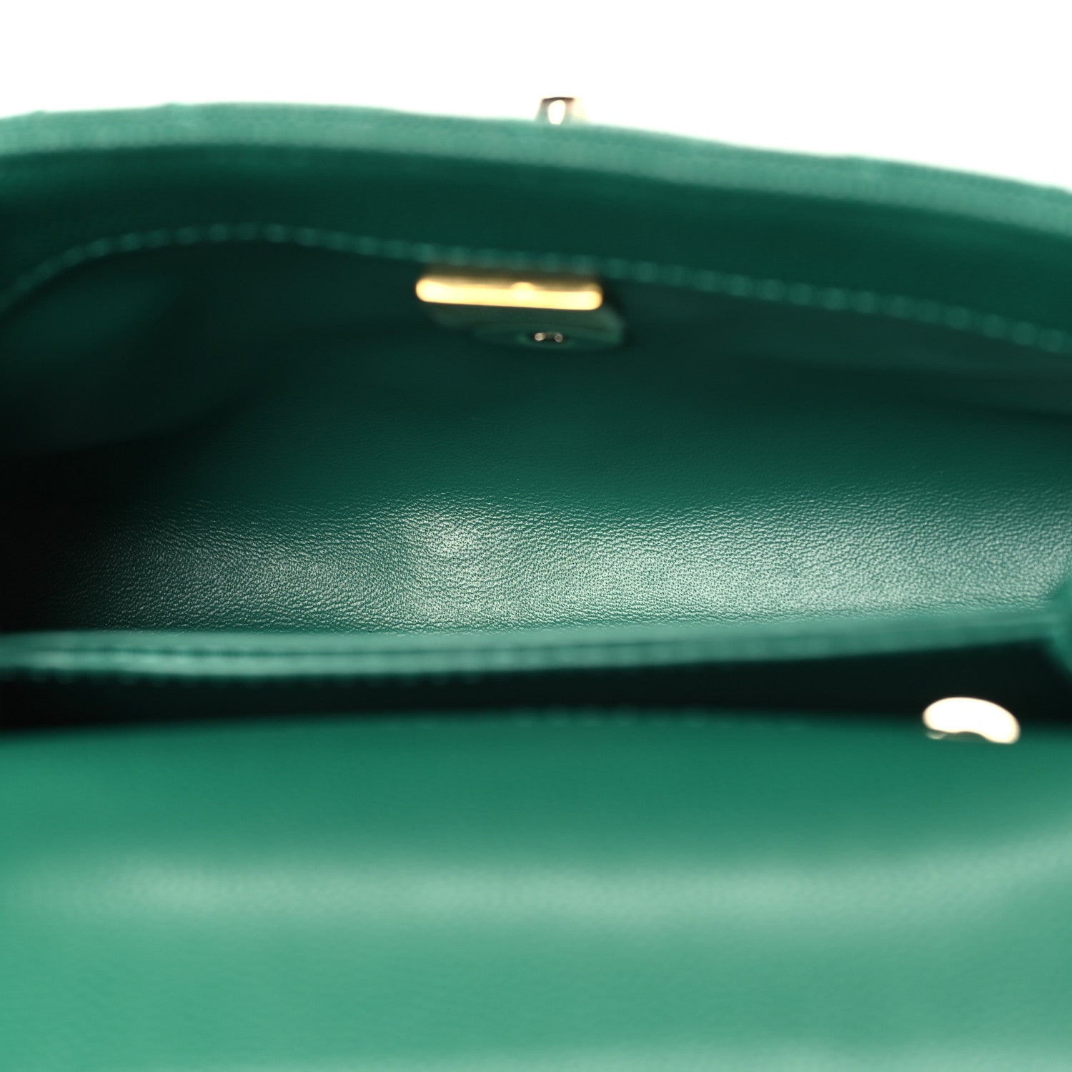 Chanel Caviar Quilted Extra Mini Coco Handle Flap Green