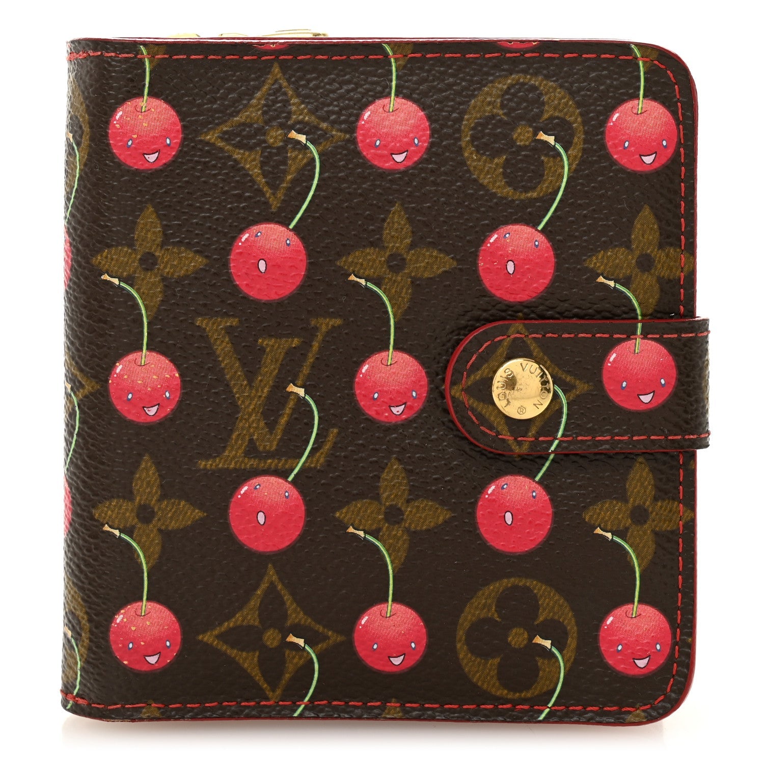 Louis Vuitton Monogram Cerises Compact Zipped Wallet