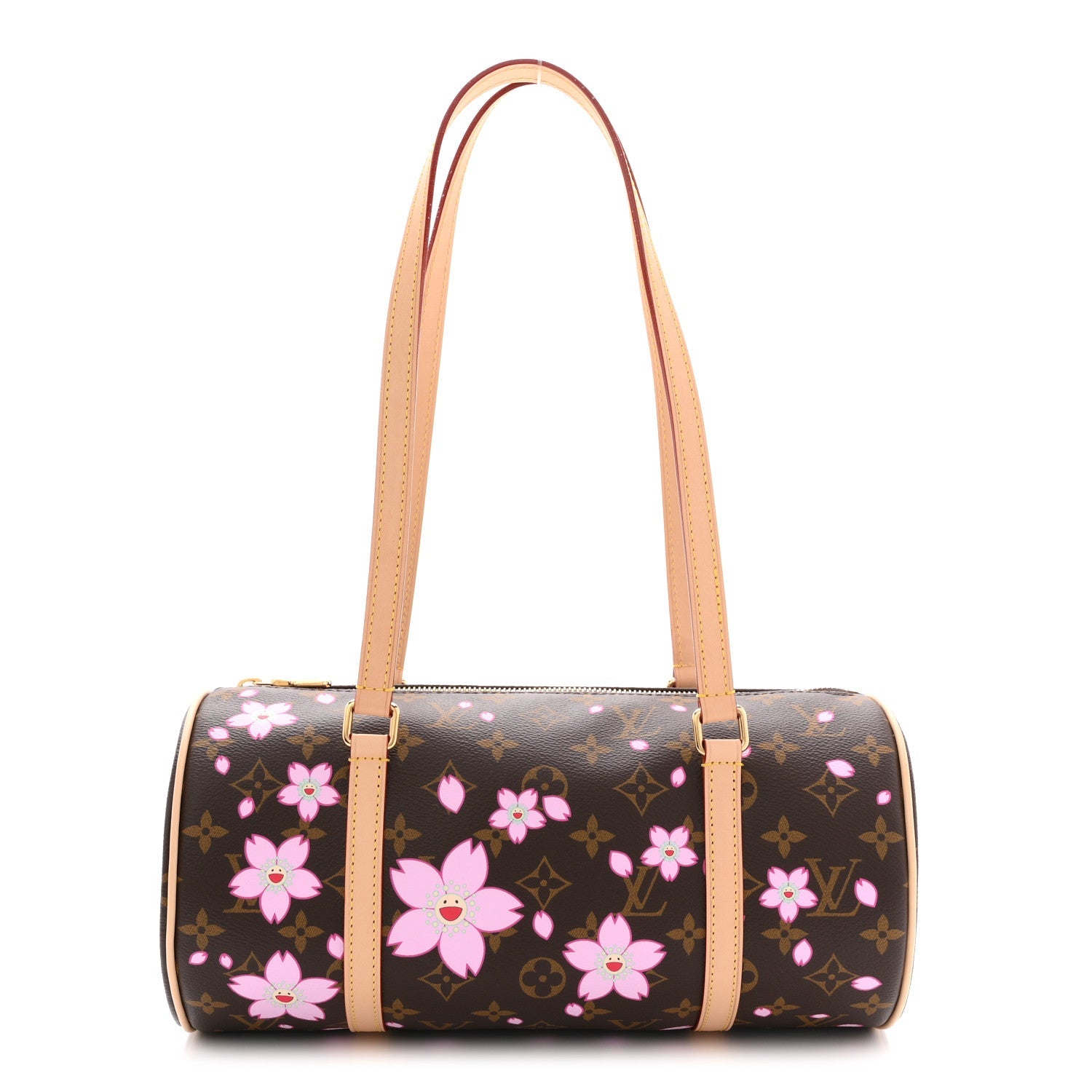 Louis Vuitton LV X TM Monogram Cherry Blossom Papillon Sakura Brown