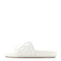 Louis Vuitton Rubber Embossed Monogram Mens Waterfront Mules 11 White