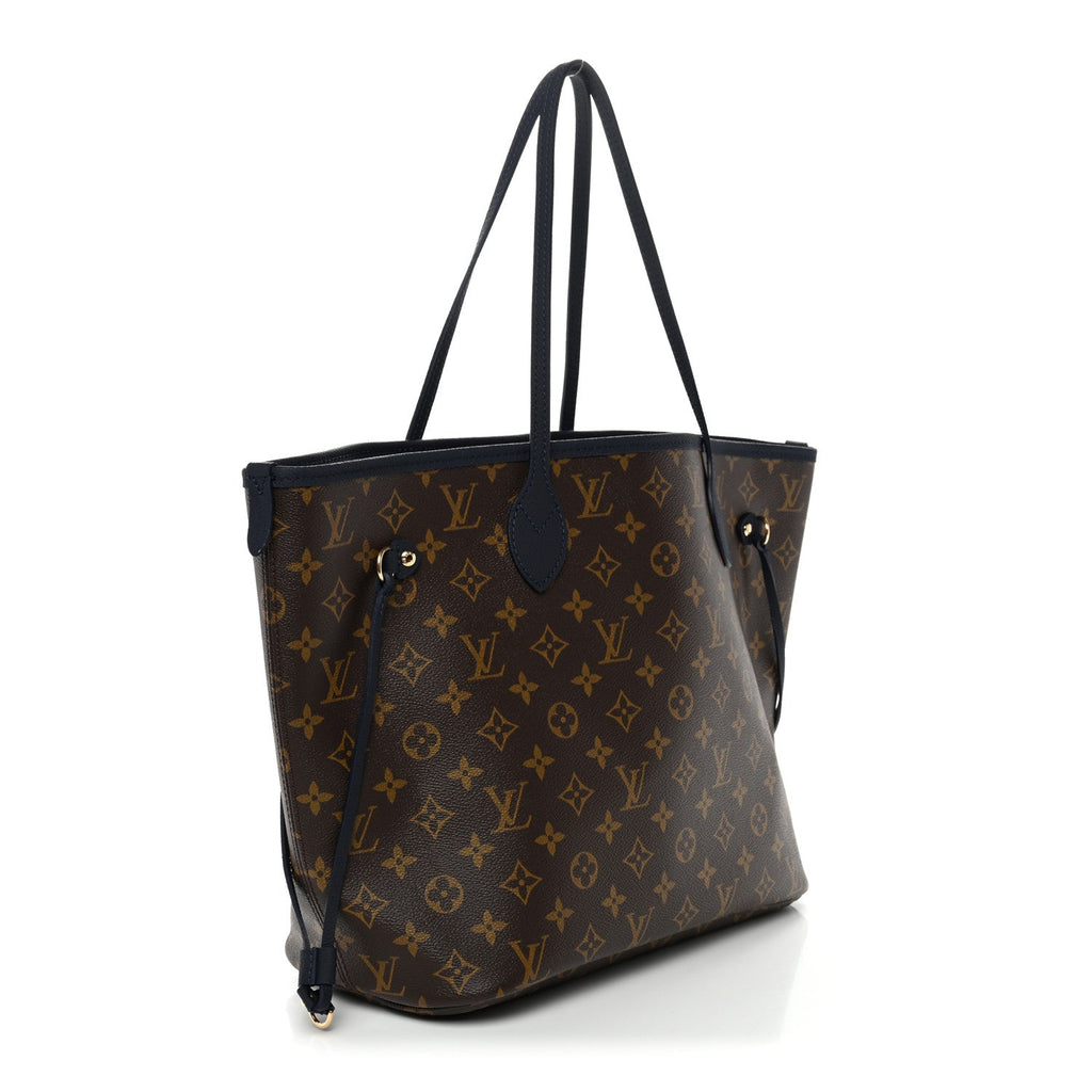 Louis Vuitton Monogram Calfskin Neo Neverfull Inside Out MM Navy