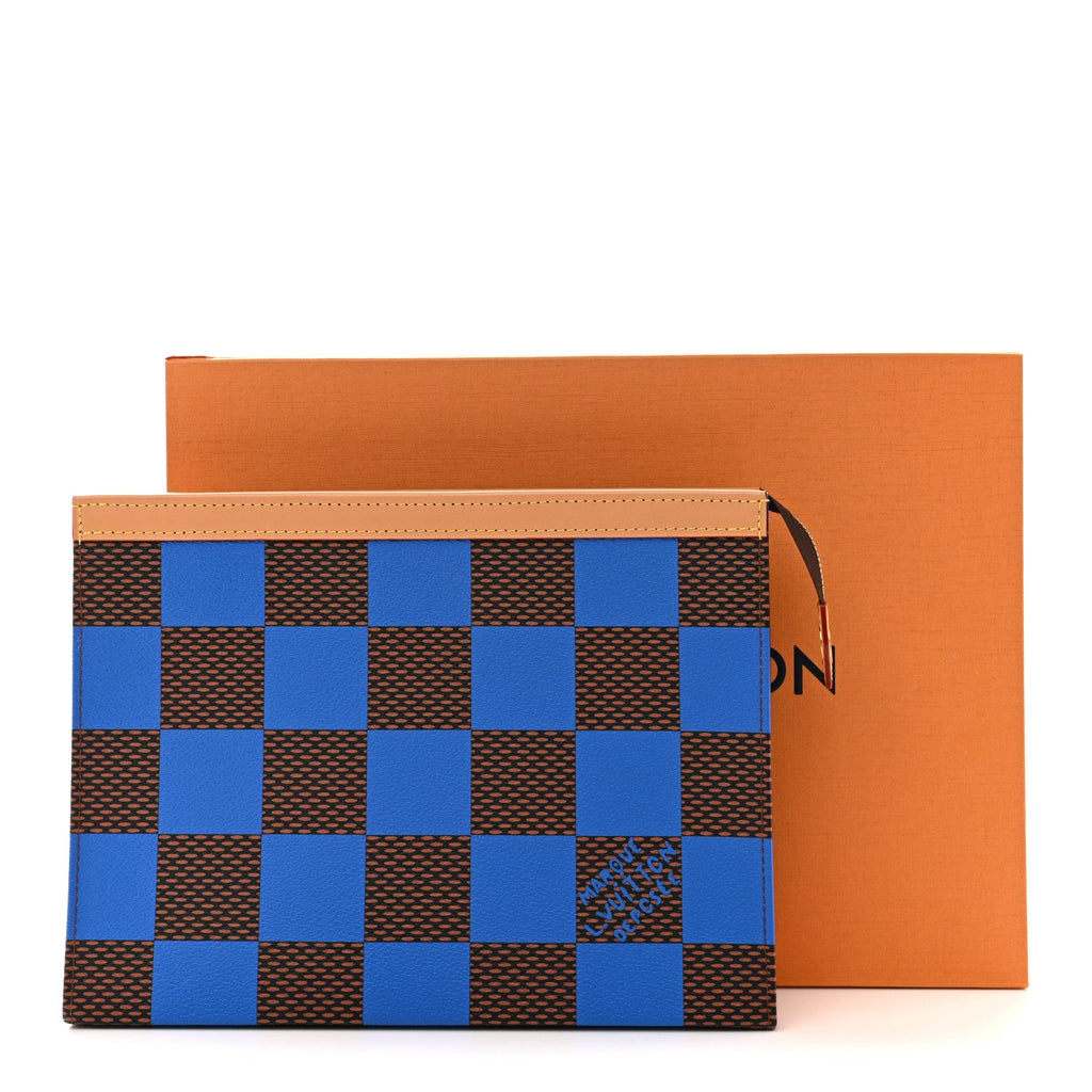 Louis Vuitton Damier Pop Pochette Voyage MM Blue