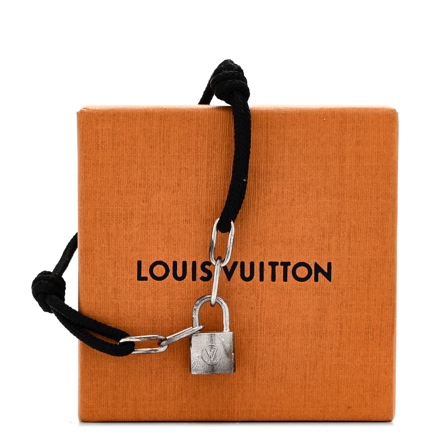 Louis Vuitton X Virgil Abloh Sterling Silver Lockit Bracelet Black