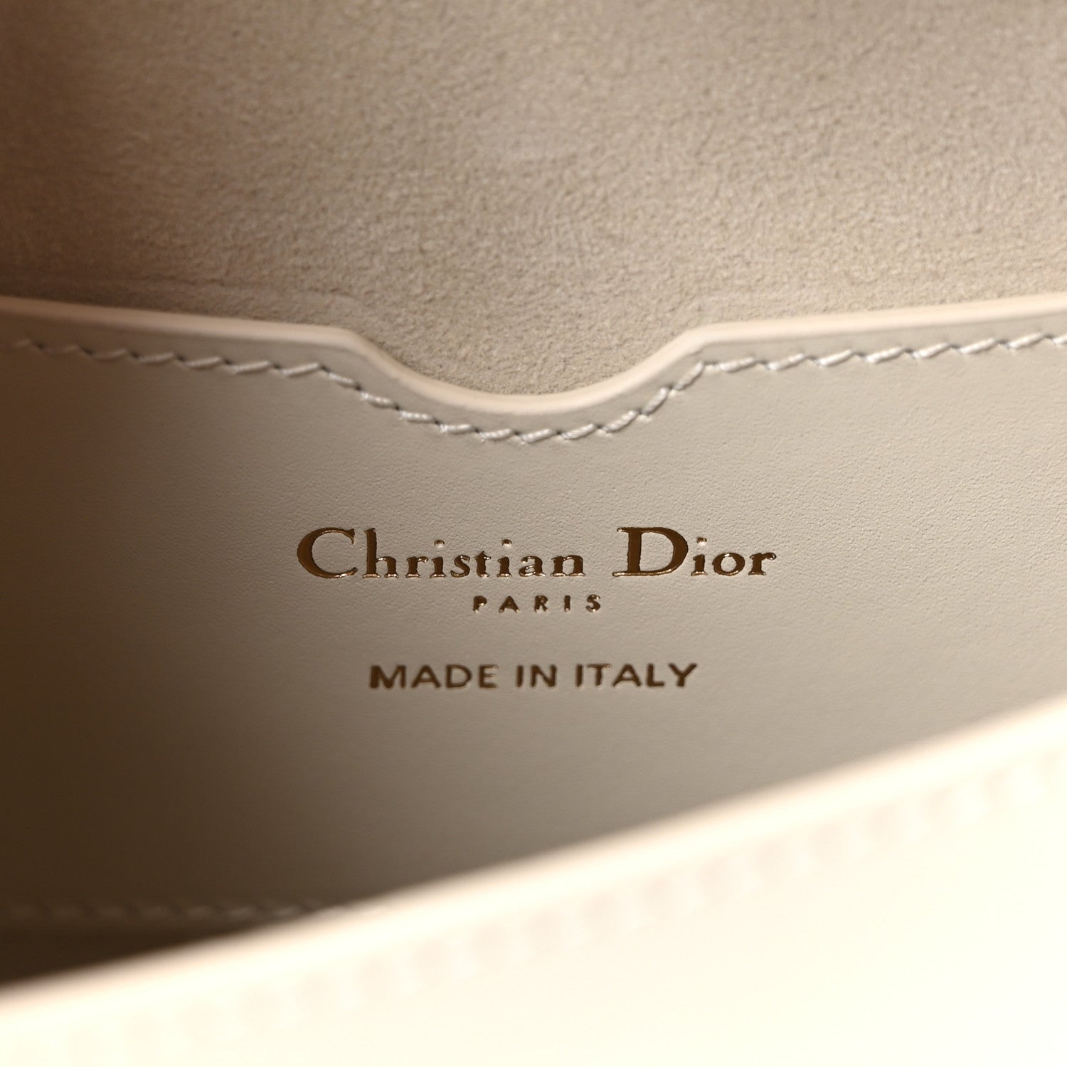 Christian Dior Box Calfskin Medium Bobby Flap Latte