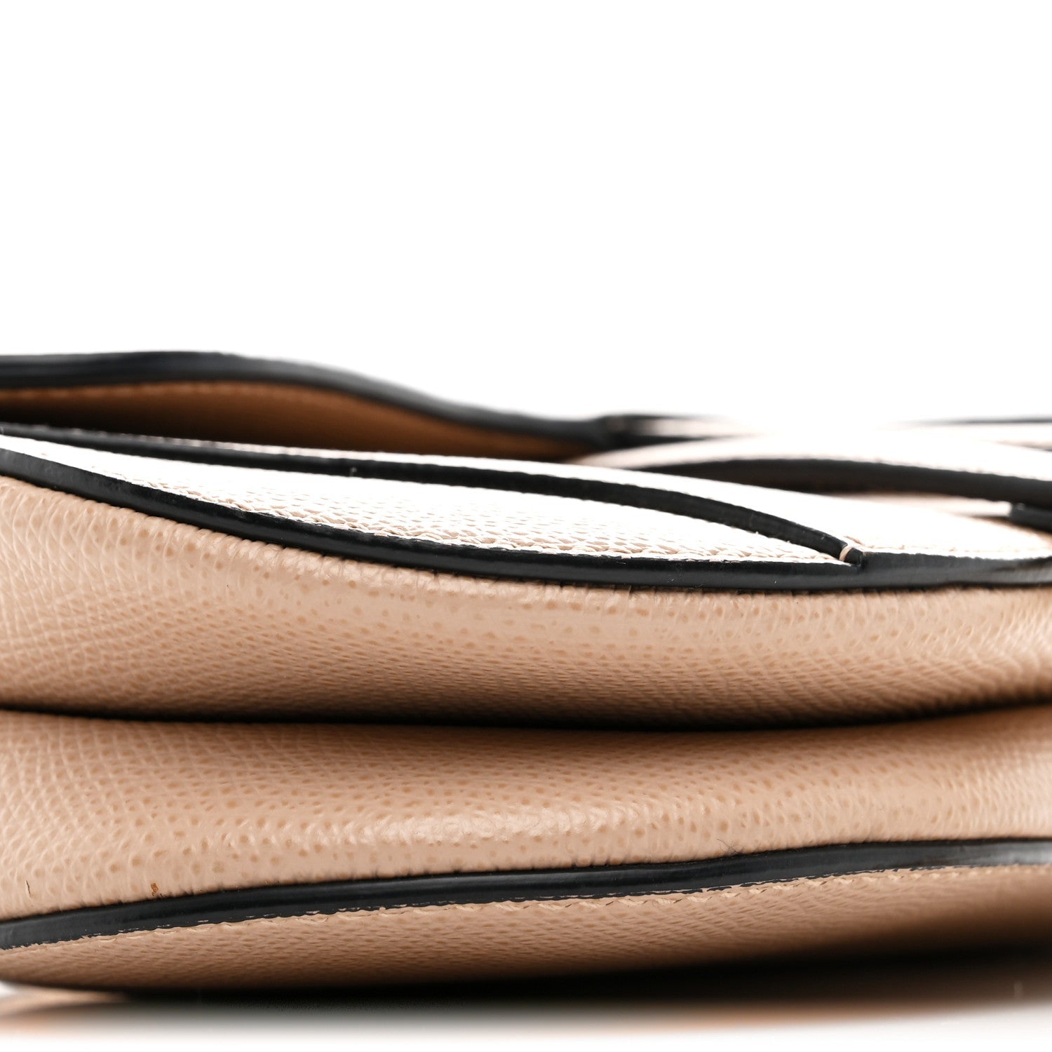 Christian Dior Grained Calfskin Mini Saddle Bag Fard