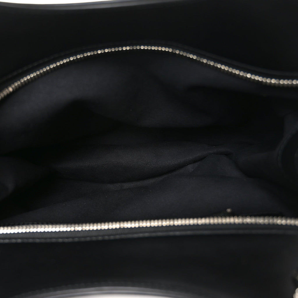 Gucci Calfskin Petite GG Small Tote Bag Black