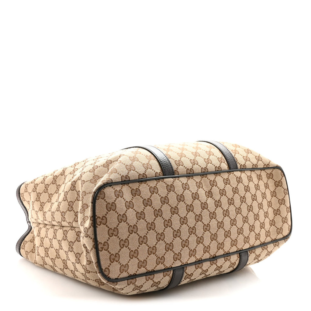 Gucci GG Monogram Large Joy Tote Bag Dark Brown