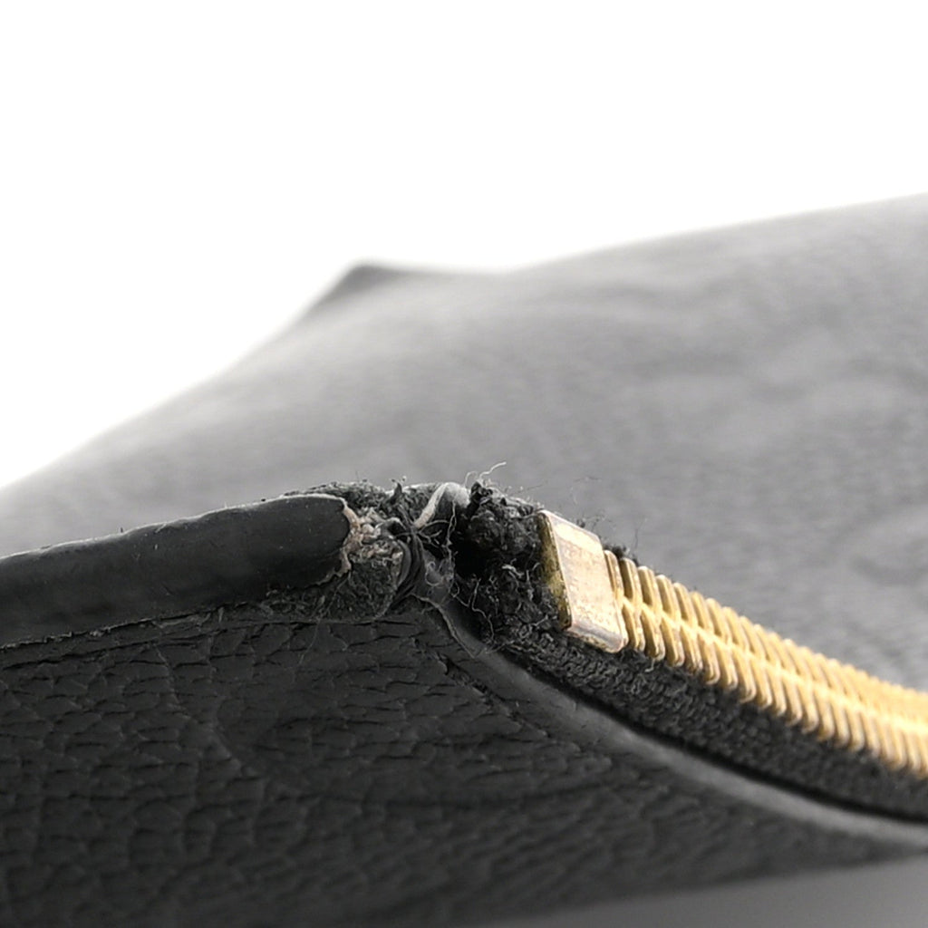 Louis Vuitton Empreinte Felicie Chain Wallet Zippered Insert Black