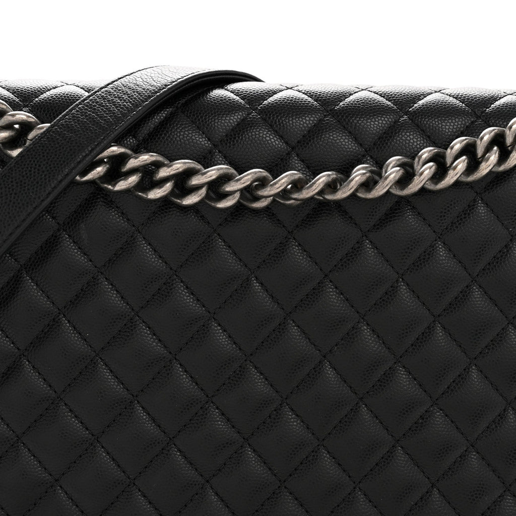 Chanel Caviar Quilted Large Boy Flap Black