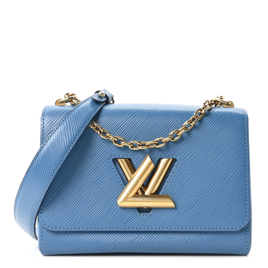 Louis Vuitton Epi Twist Shoulder Bag MM Blue Jean