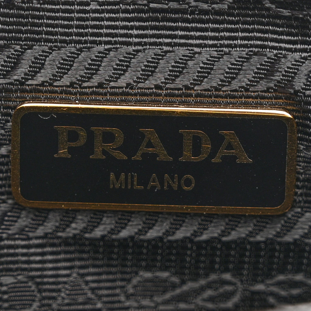 Prada Saffiano Lux Re-Edition 2005 Shoulder Bag Black