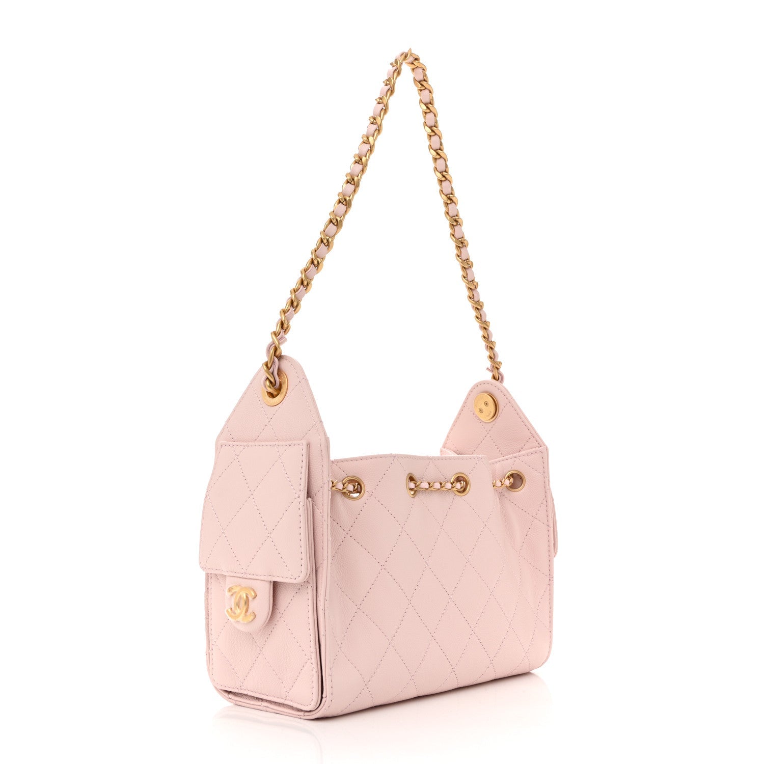 Chanel Caviar Quilted Mini Chanel 25 Handbag Light Pink