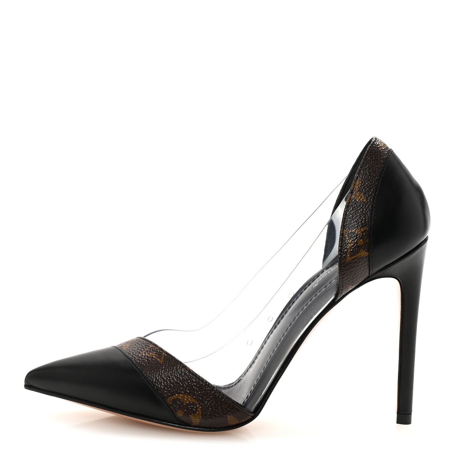 Louis Vuitton Monogram PVC Call Back Pumps 36.5 Black