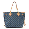 Louis Vuitton Monogram Denim Neo Neverfull MM Blue
