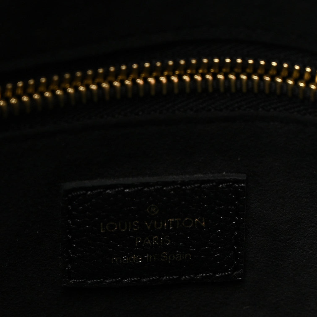 Louis Vuitton Empreinte Monogram Giant Neverfull MM Black Beige