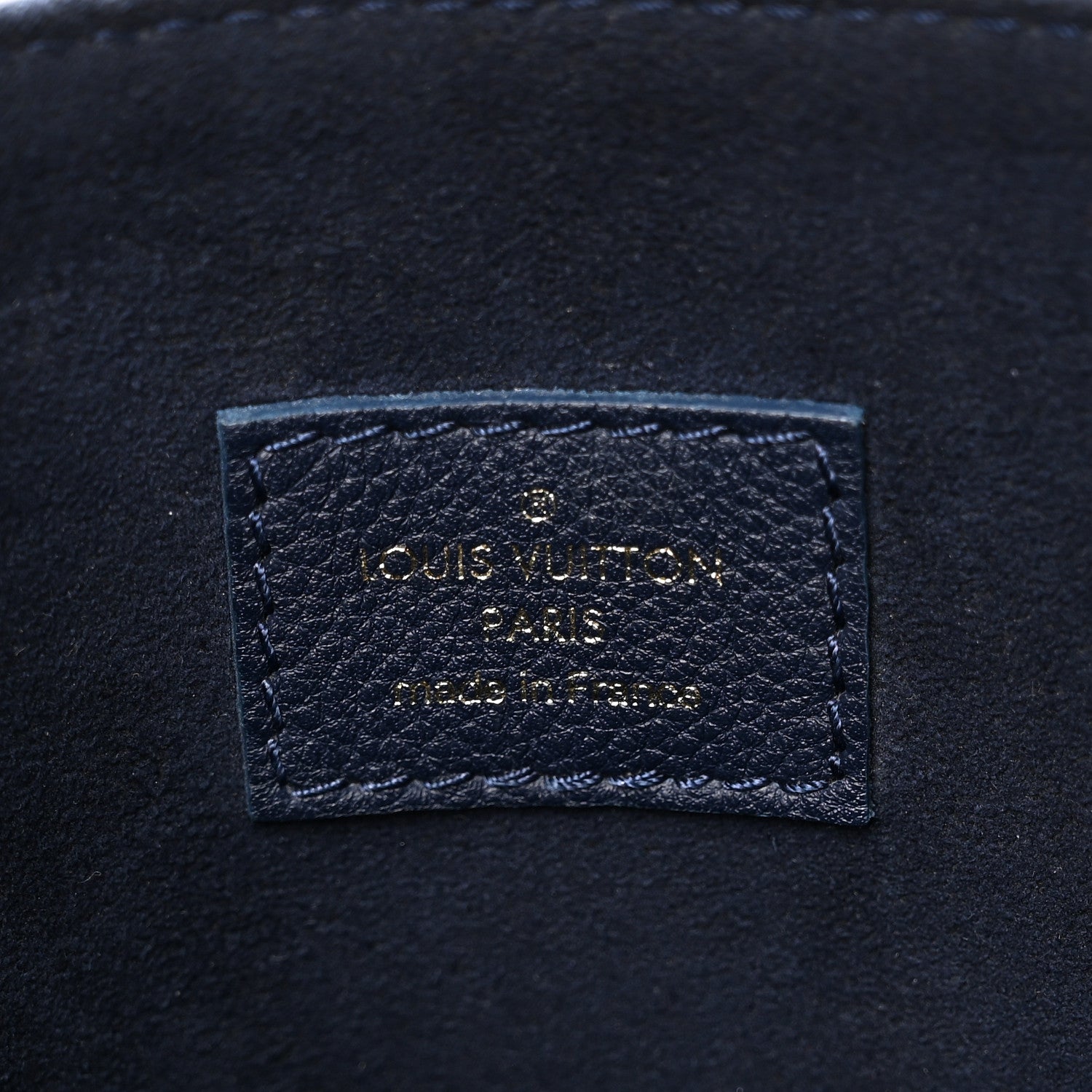 Louis Vuitton Grained Calfskin Lockme Shopper Navy