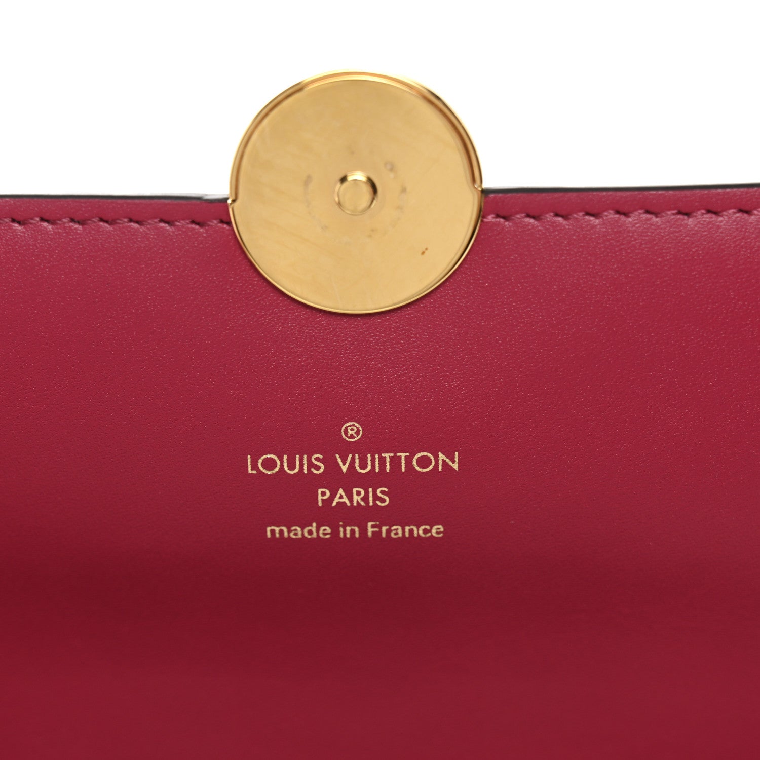 Louis Vuitton Monogram Flore Chain Wallet Fuchsia