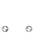 Gucci Sterling Silver Textured Interlocking G Stud Earrings