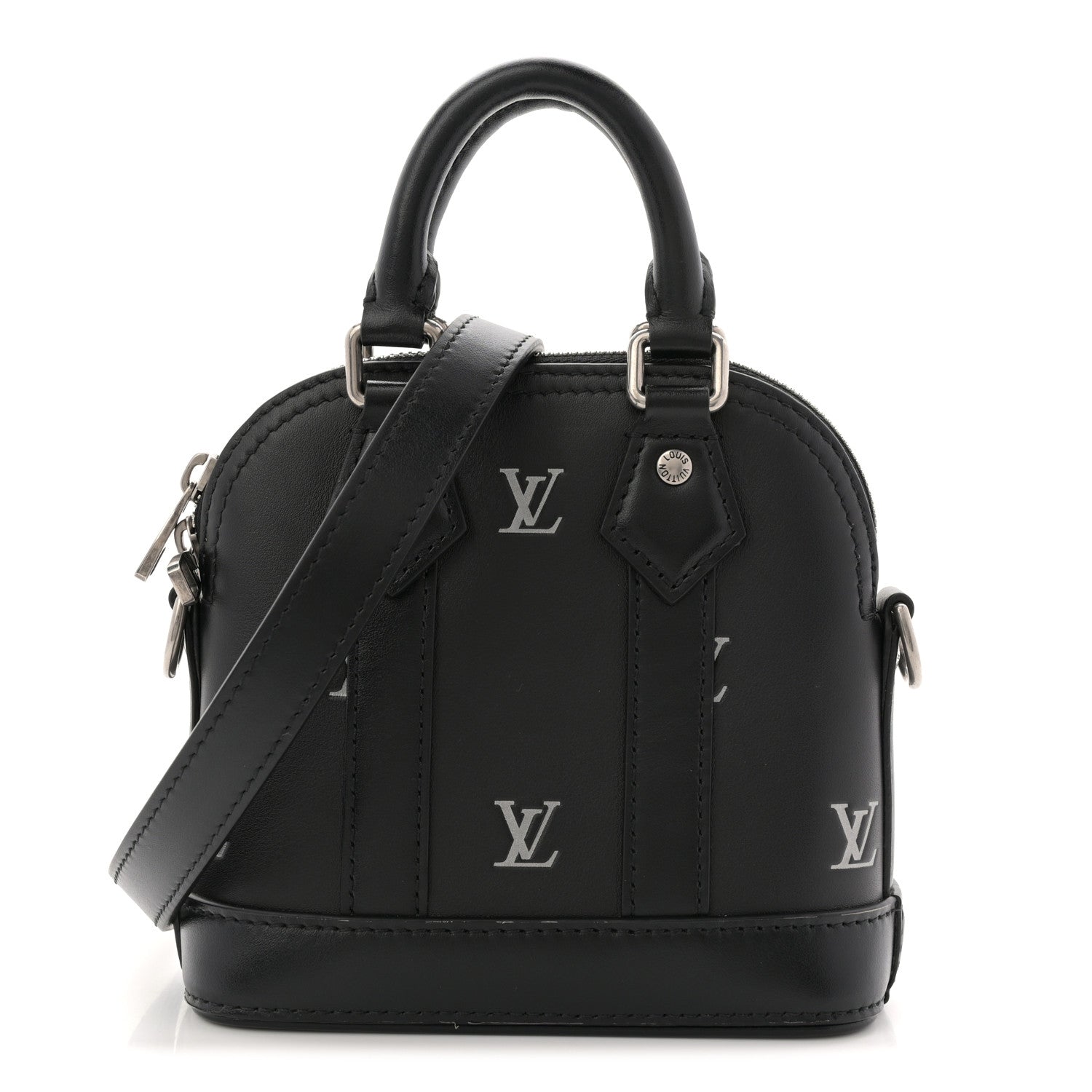 Louis Vuitton Nano Alma Black Silver