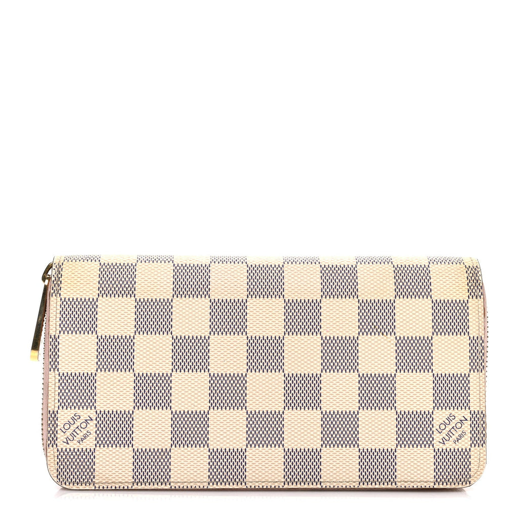 Louis Vuitton Damier Azur Zippy Wallet Rose Ballerine