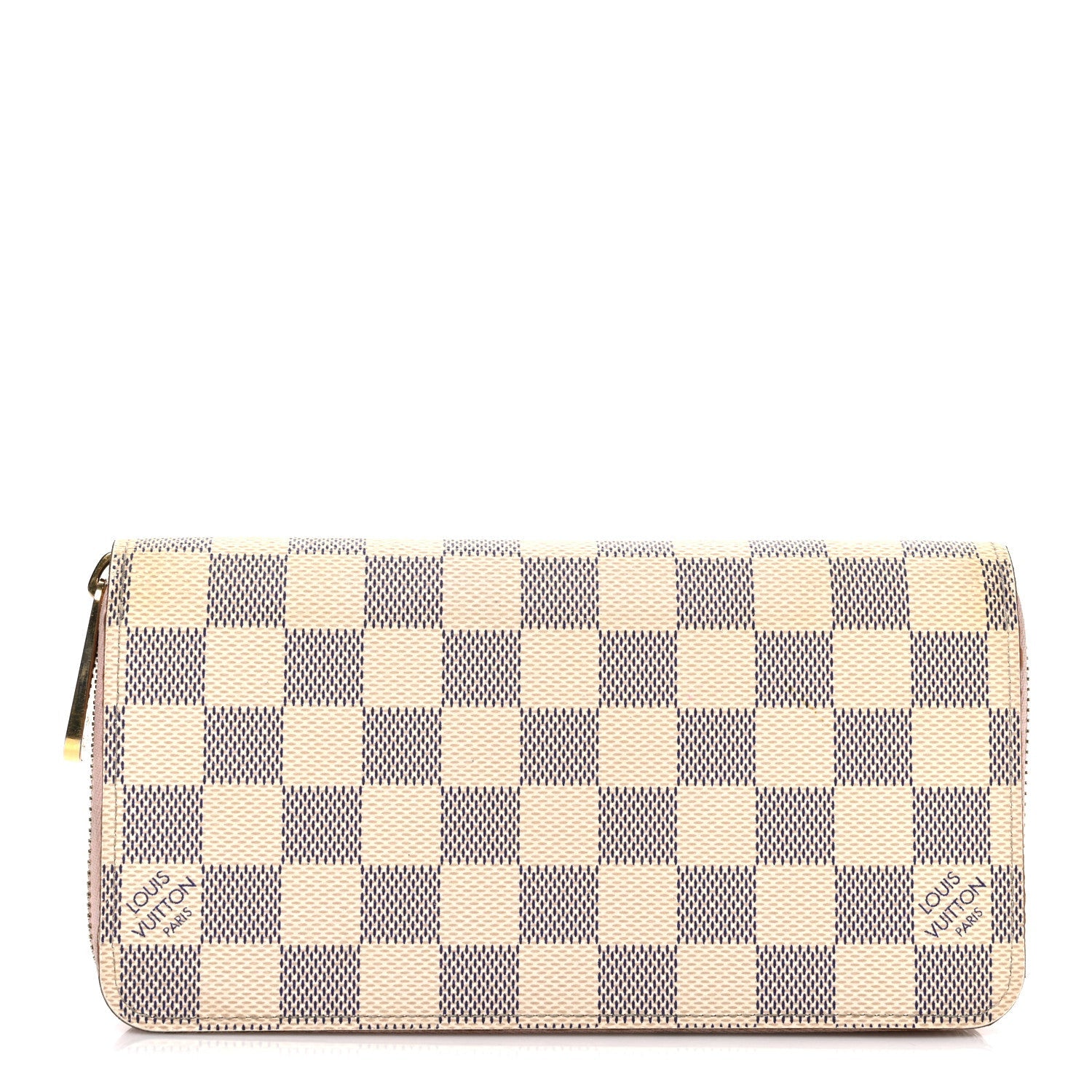Louis Vuitton Damier Azur Zippy Wallet Rose Ballerine