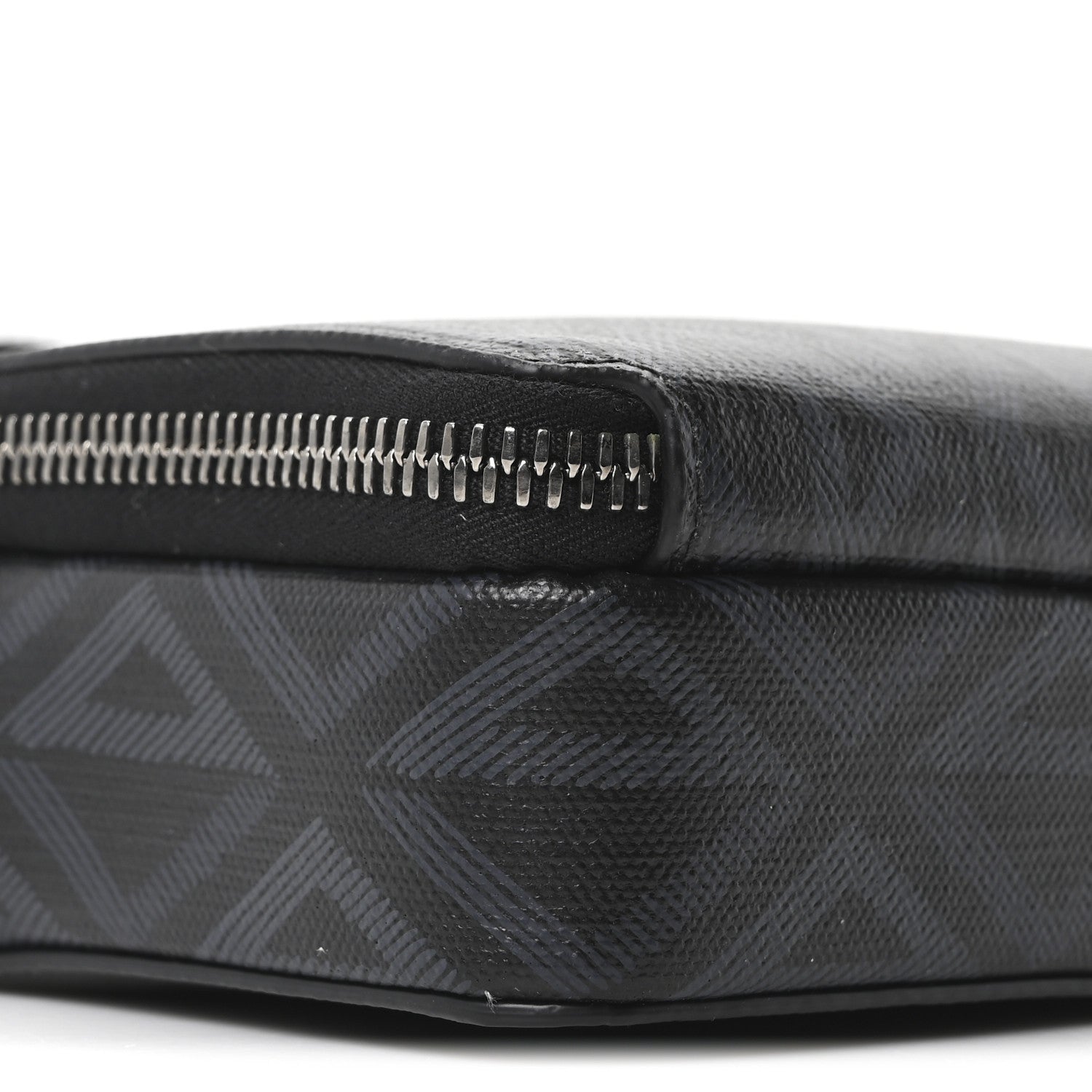 Christian Dior Coated Canvas CD Diamond Messenger Pouch Black
