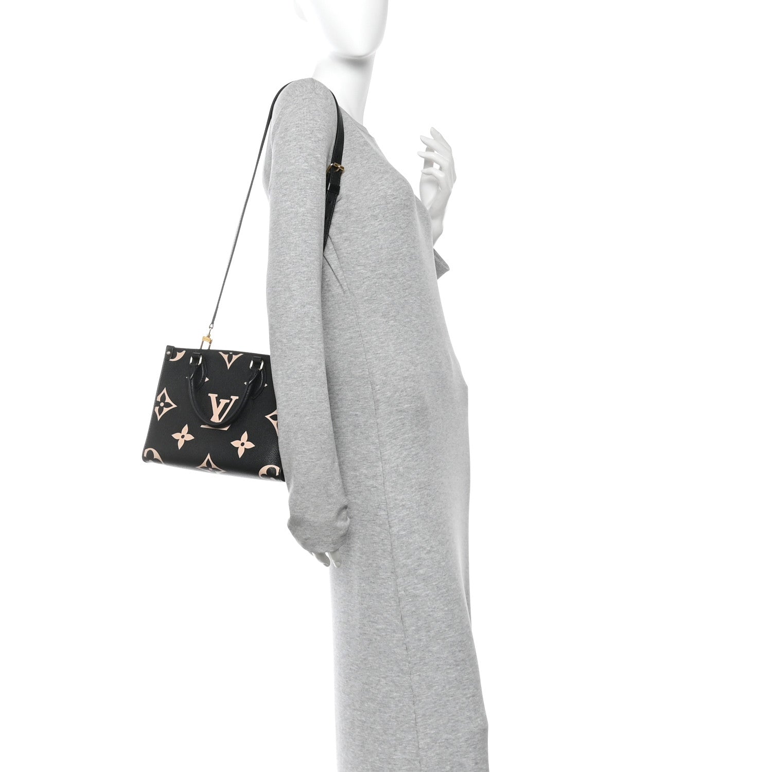 Louis Vuitton Empreinte Monogram Giant Onthego PM Black Beige