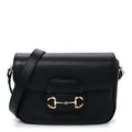 Gucci Arabella Calfskin Horsebit 1955 Shoulder Bag  Black