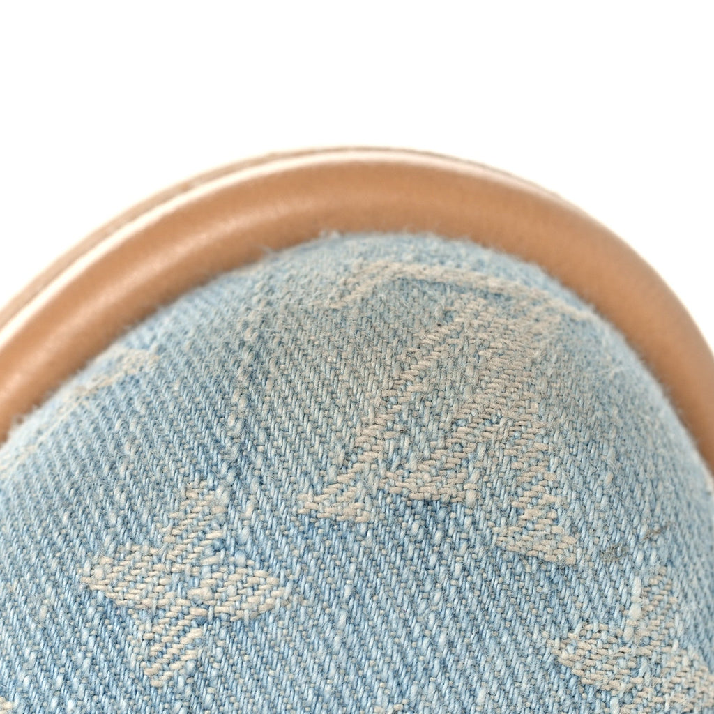 Louis Vuitton Monogram Washed Denim Aspen Platform Clog Mules 36 Blue