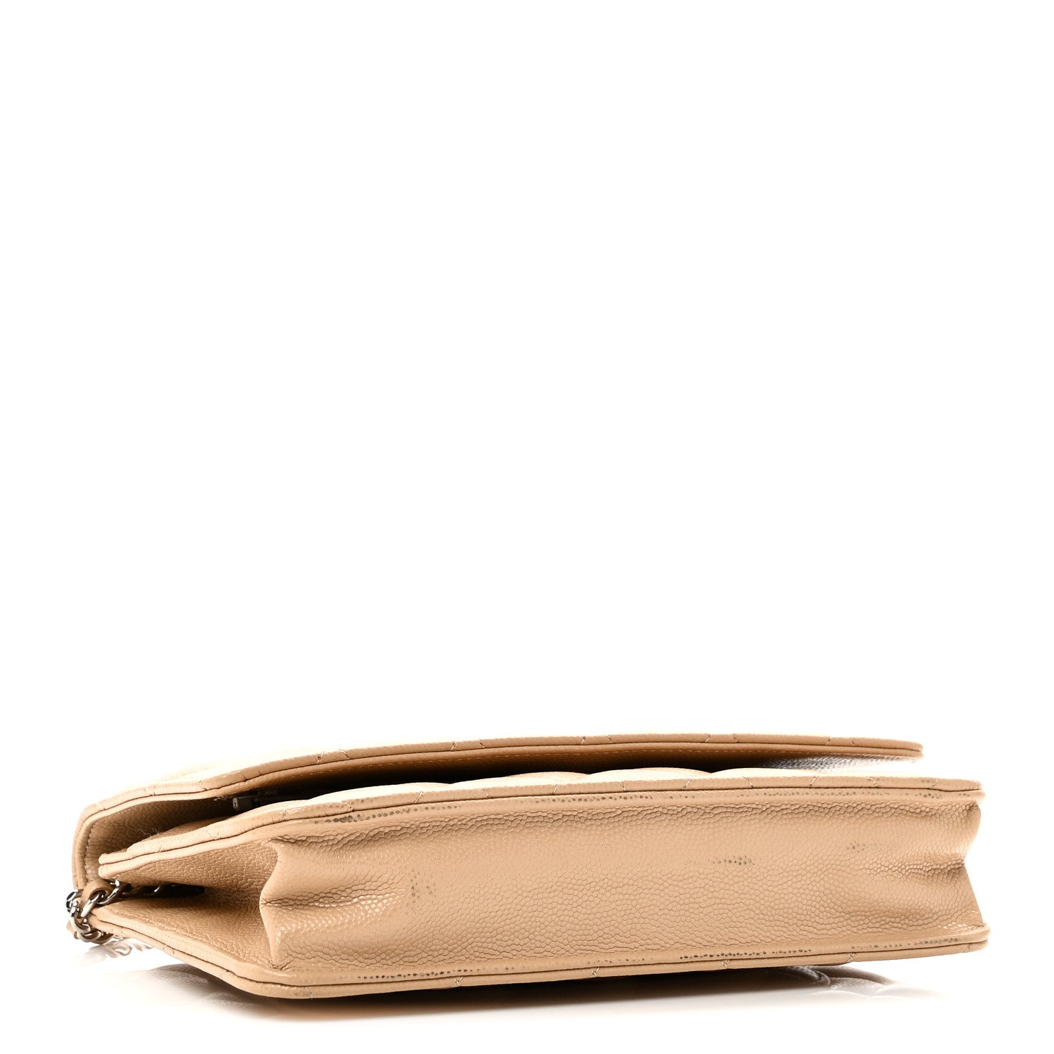 Chanel Caviar Quilted Wallet on Chain WOC Beige