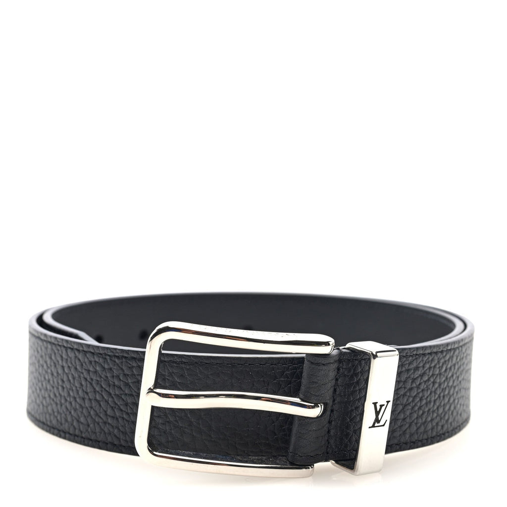 Louis Vuitton Taurillon 35mm Pont Neuf Belt 85 34 Black