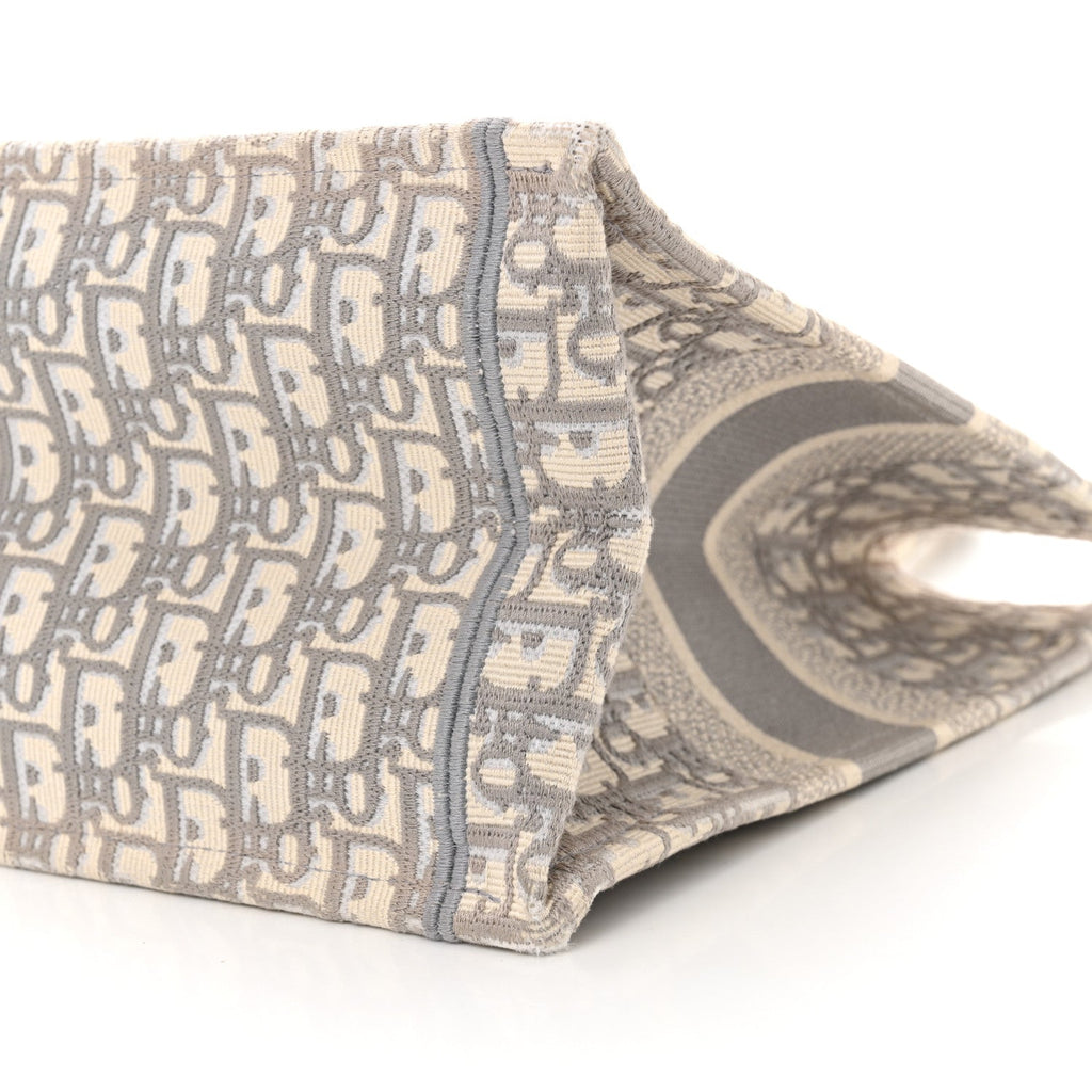 Christian Dior Oblique Medium Book Tote Grey