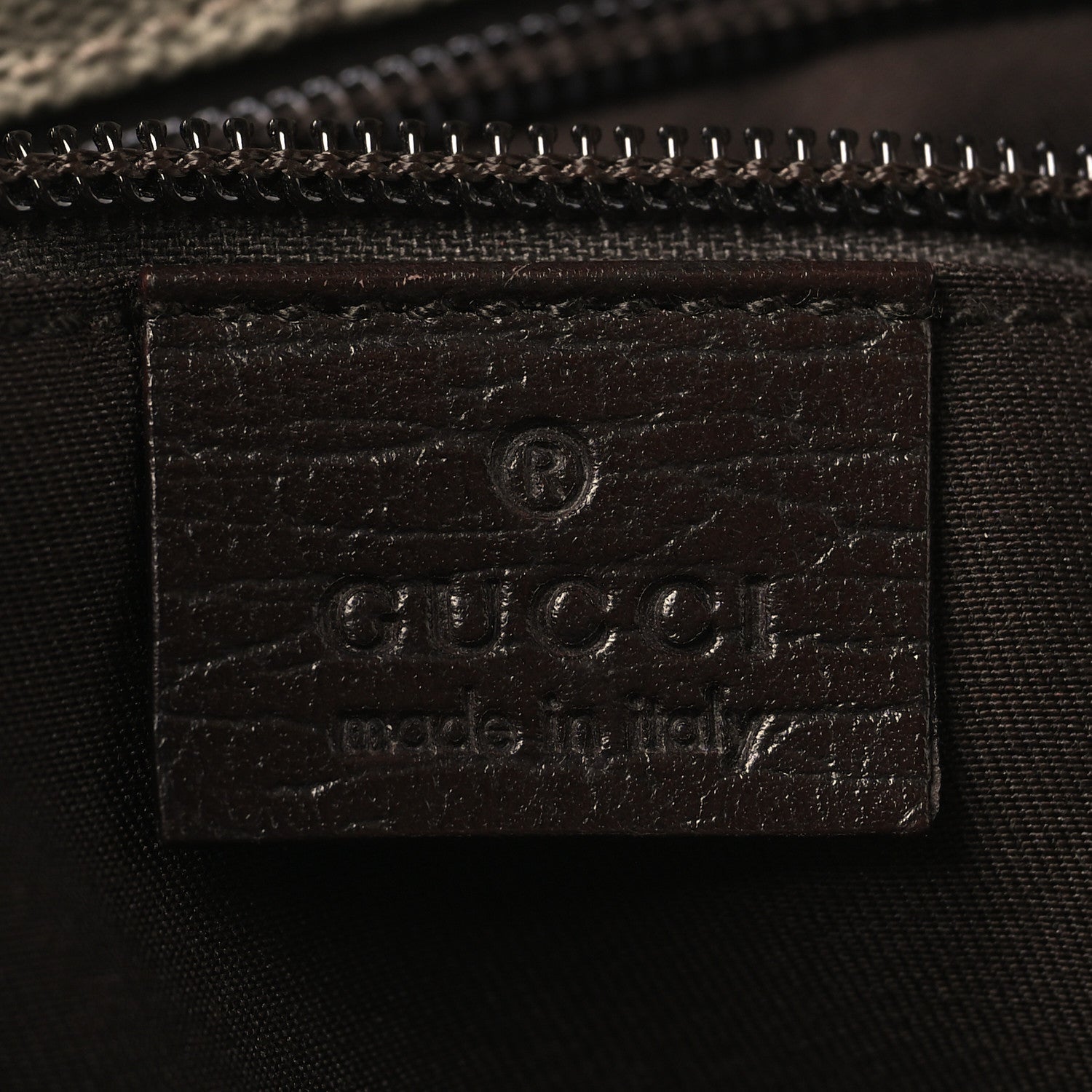 Gucci GG Plus Monogram Medium Flat Messenger Bag Dark Brown