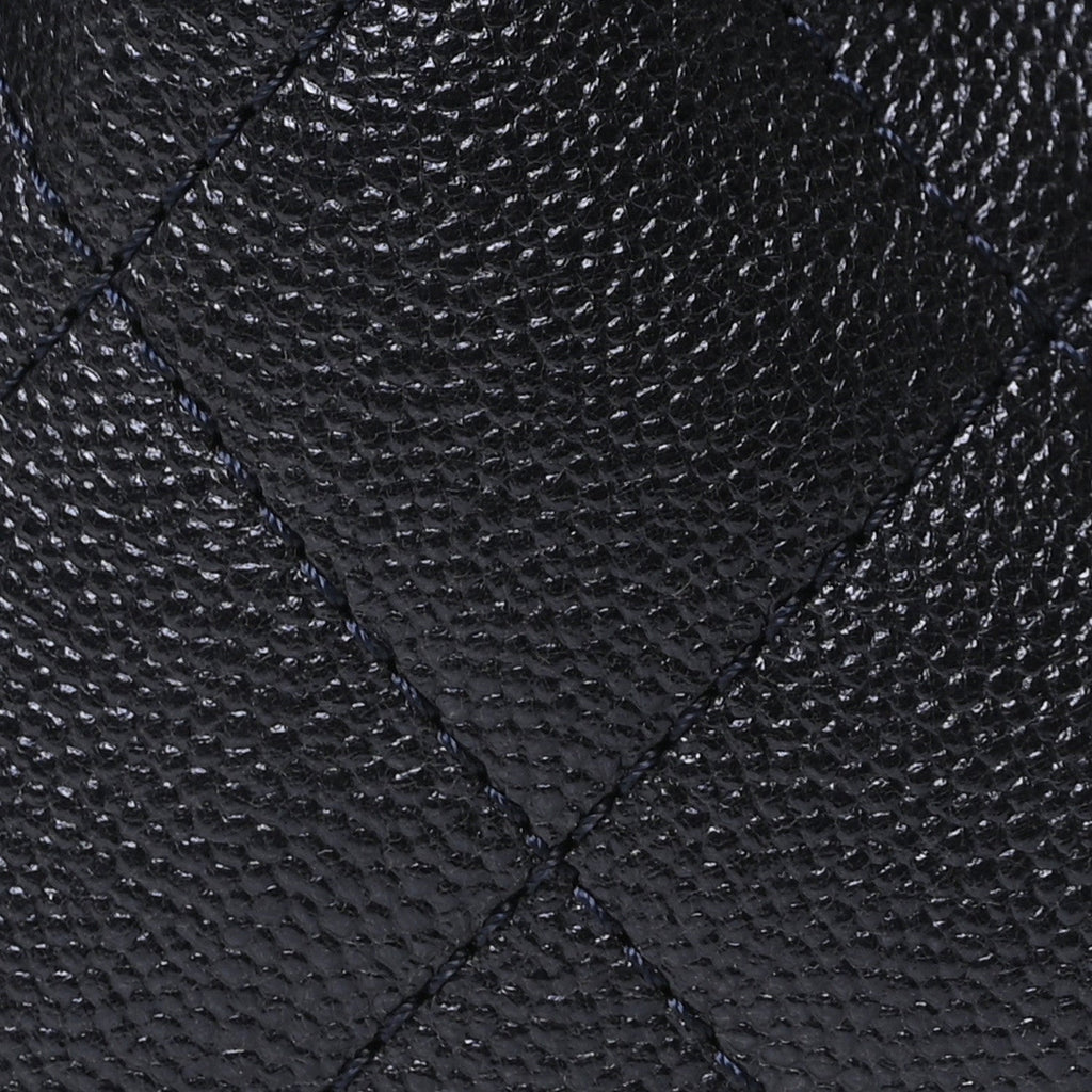 Chanel Metallic Caviar Quilted Mini Chanel 25 Handbag Dark Blue