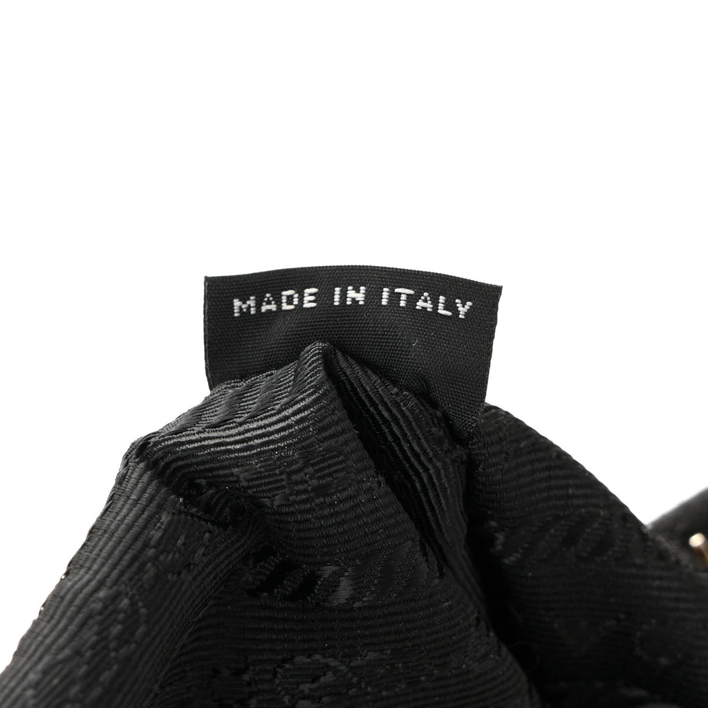 Prada Saffiano Lux Re-Edition 2005 Shoulder Bag Black