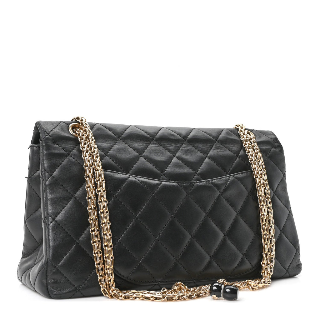 Chanel Calfskin Quilted 2.55 Paris Shanghai China Doll Reissue 227 Flap Black