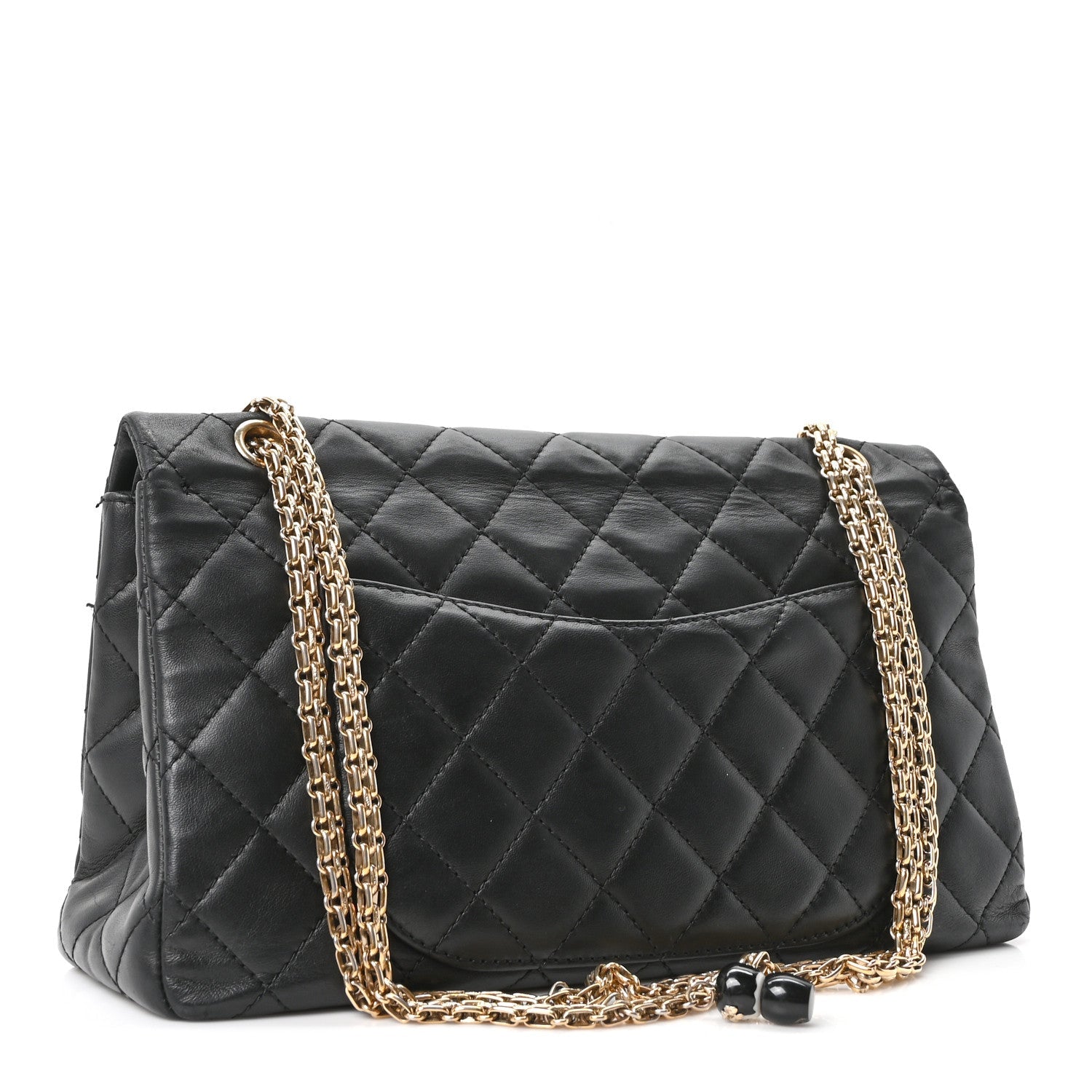 Chanel Calfskin Quilted 2.55 Paris Shanghai China Doll Reissue 227 Flap Black