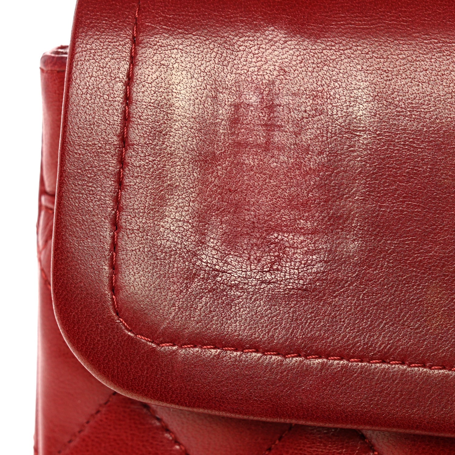 Chanel Lambskin Quilted Medium Double Flap Red