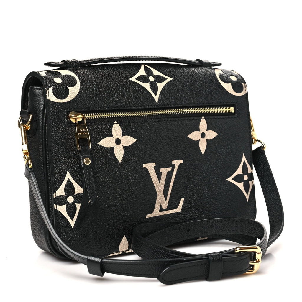 Louis Vuitton Empreinte Monogram Giant Pochette Metis Black Beige