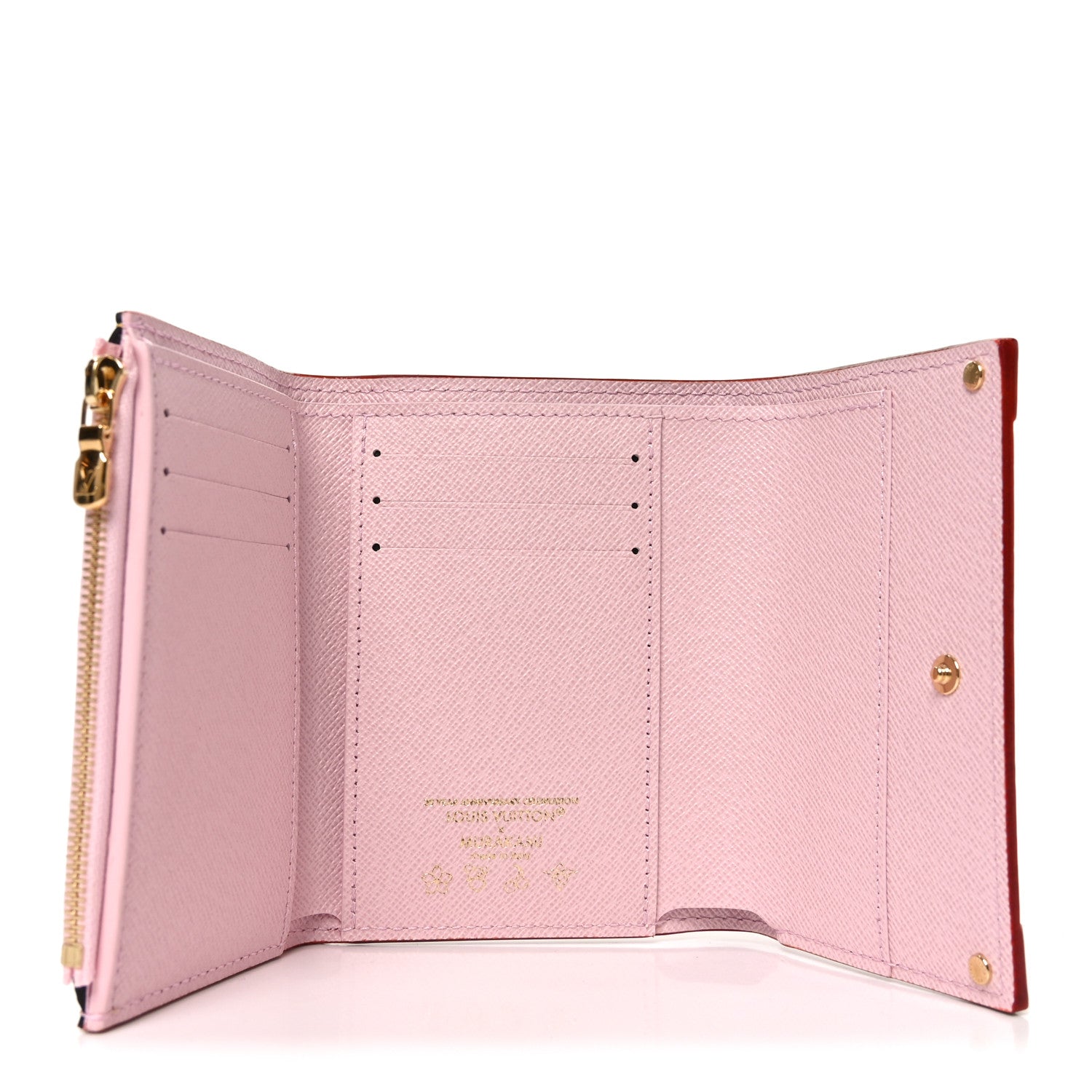 Louis Vuitton LV X TM Monogram Cherry Blossom Victorine Wallet Sakura Brown