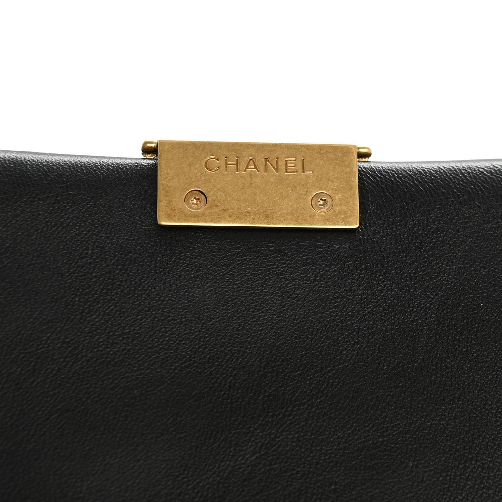 Chanel Lambskin Quilted Mini Flap Black