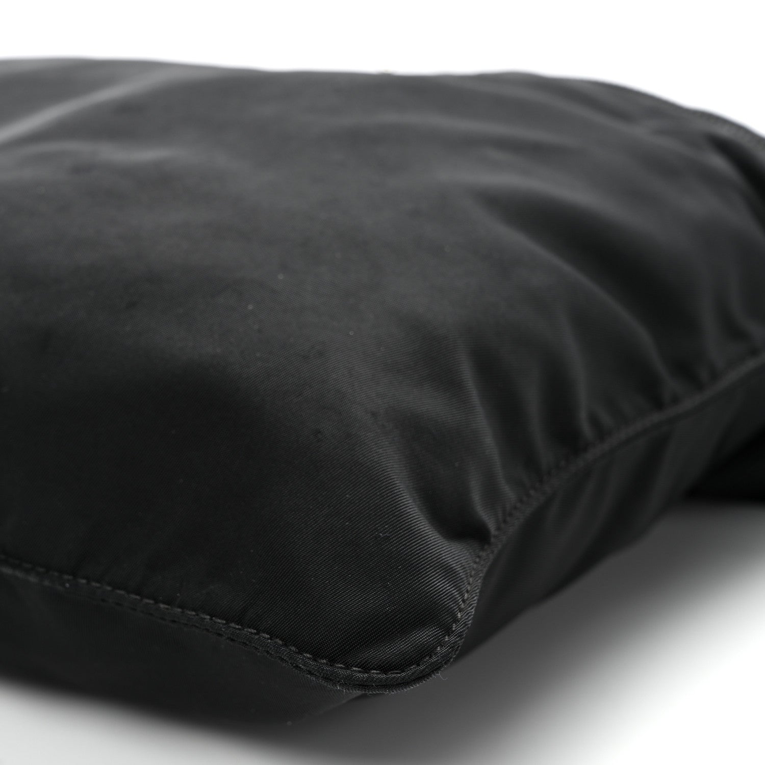 Prada Nylon Vela Flat Messenger Bag Black