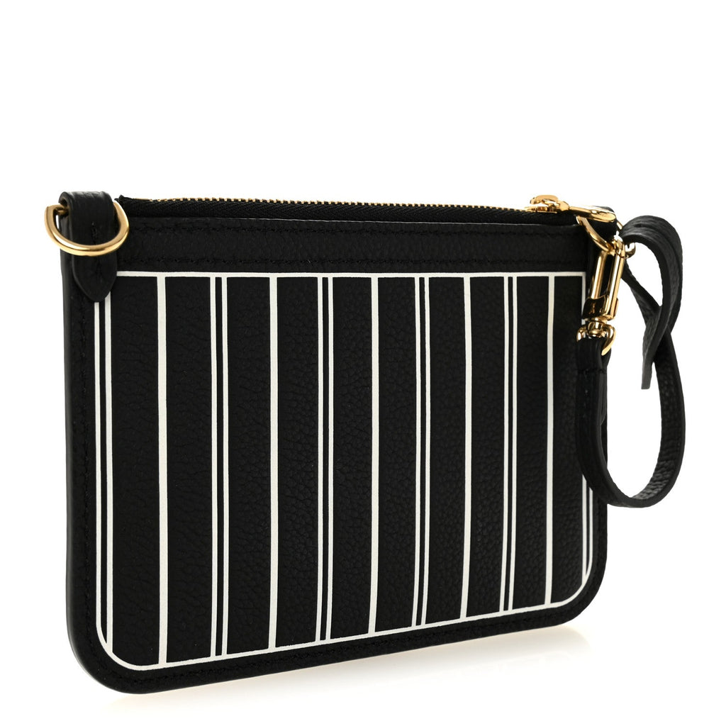 Louis Vuitton Calfskin Neverfull Inside Out MM Pochette Black